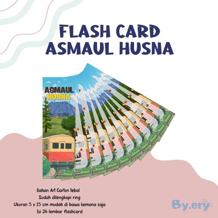 FLASHCARD ASMAUL HUSNA 99 NAMA-NAMA BAIK ALLAH - KERETA