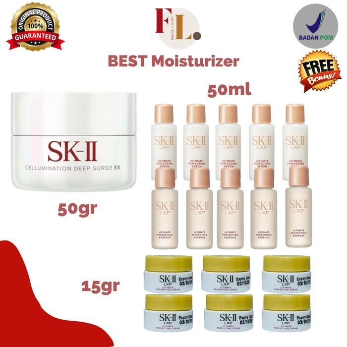SKII SK-II SK2 SK II PAKET CELLUMINATION DEEP SURGE EX LXP PERFECTING ULTIMATE ESSENCE LXP SERUM LXP