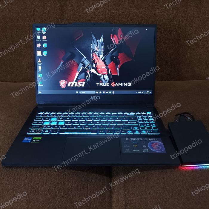 PROMO SPESIAL RAMAHDAN Laptop Gaming MSI Cyborg 15 i5 12450H RAM 16GB SSD 512GB VGA RTX 2050