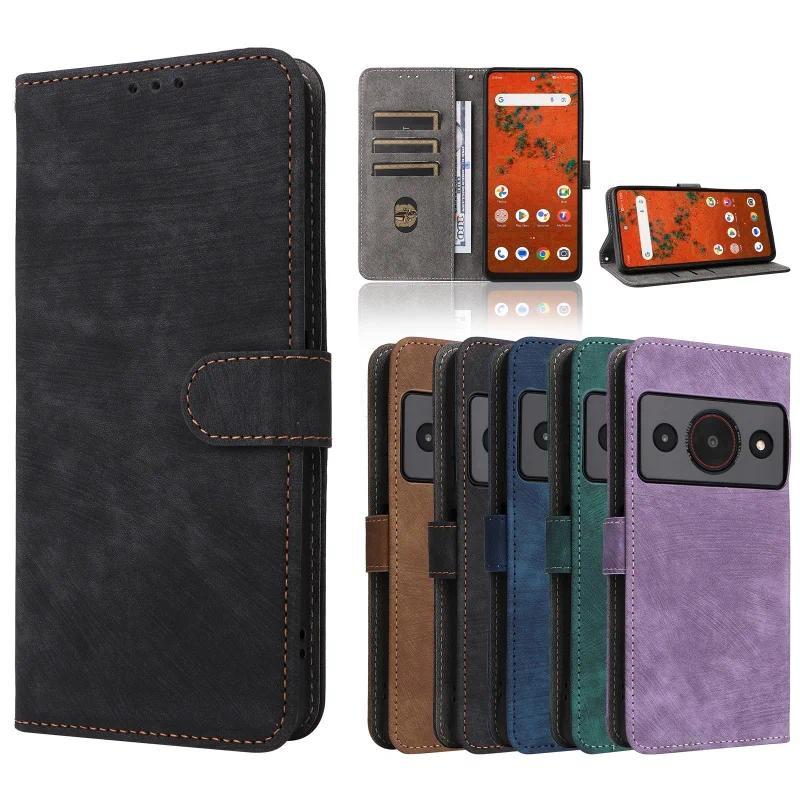 For ZTE Blade A75 Pro 5G Case Wallet Anti-theft Brush Magnetic Flip Leather Case For Telstra T-Elite