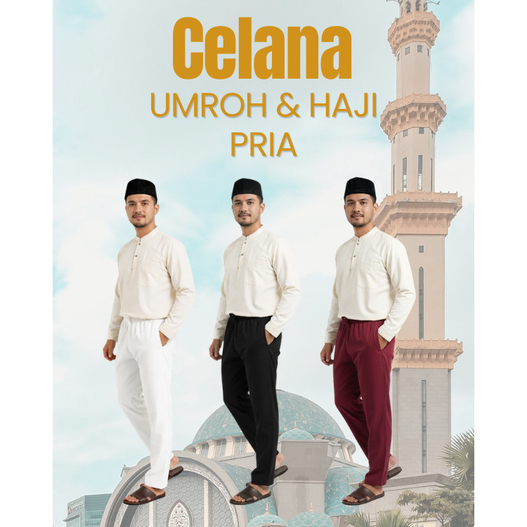 Sirwal Pria Sirwal Formal Dewasa Celana Umroh Celana Pria