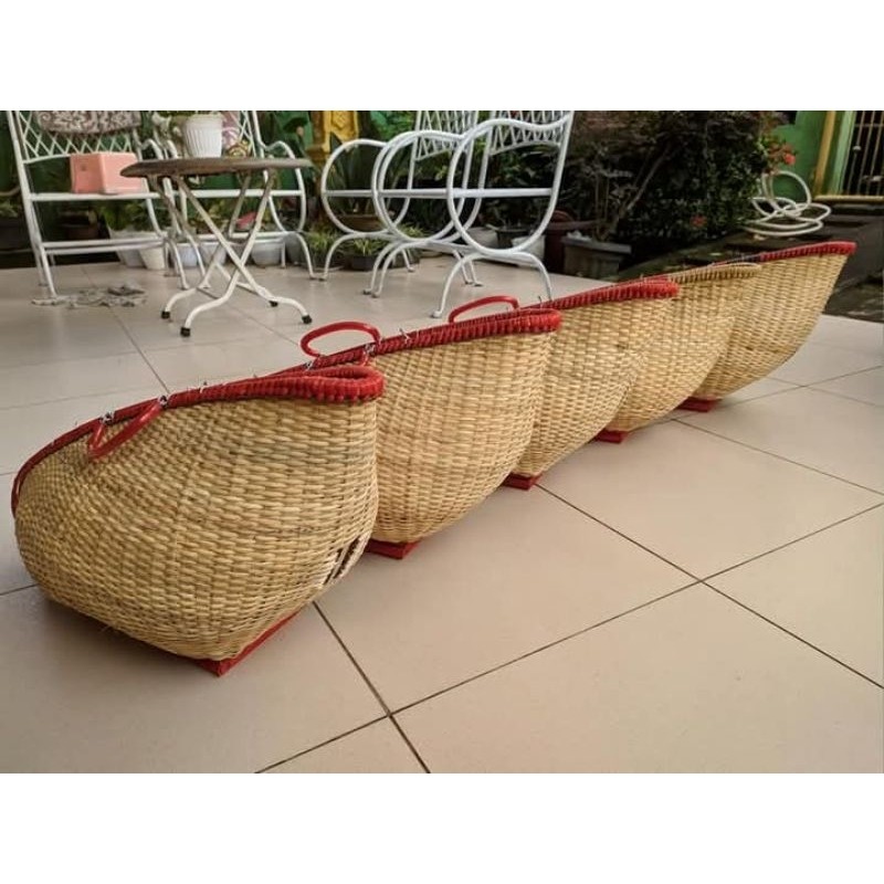 Tas Kisa Ayam Kepek Kiso Ayam Bahan Rotan Menjalin & fiber