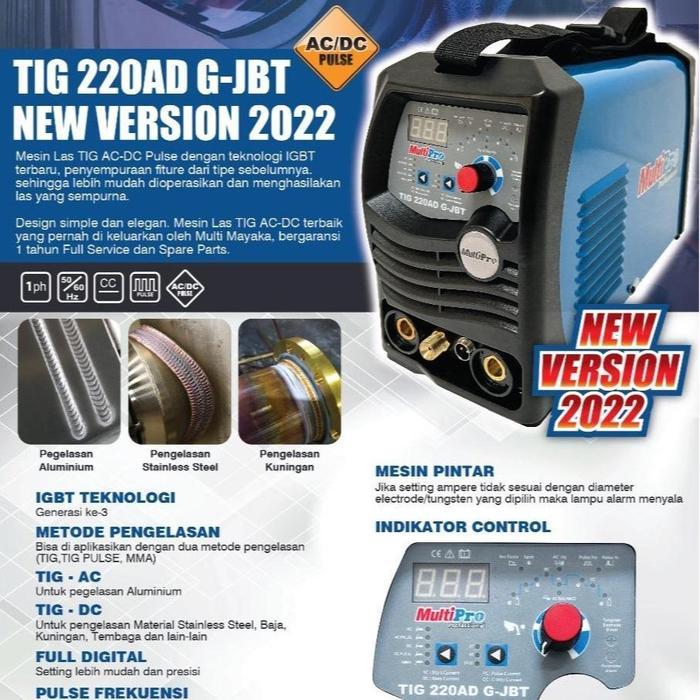 MULTIPRO MESIN LAS ALUMUNIUM ARGON AC DC TIG 220 AD MJB PROMO