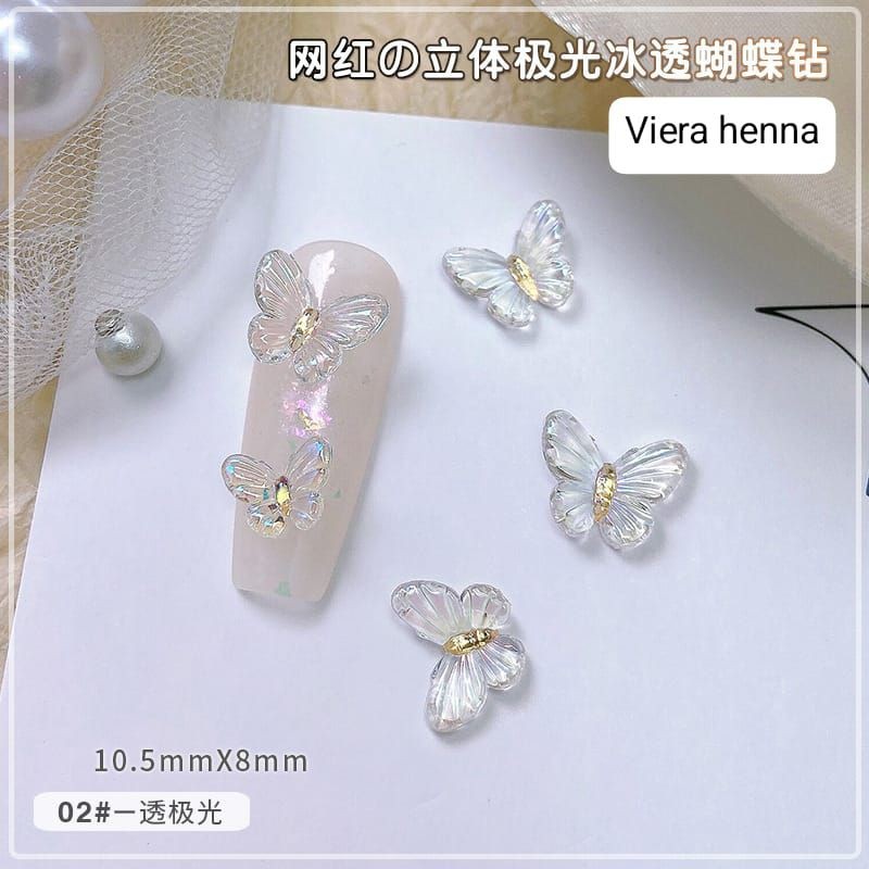 hiasan nail art kupu dan bunga original impor Perawatan & Kecantikan Tangan & Kaki & Kuku > Perawata