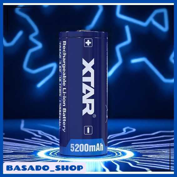 XTAR Baterai Rechargeable 26650 Li-Ion 3.6V 5200mAh 1 PCS