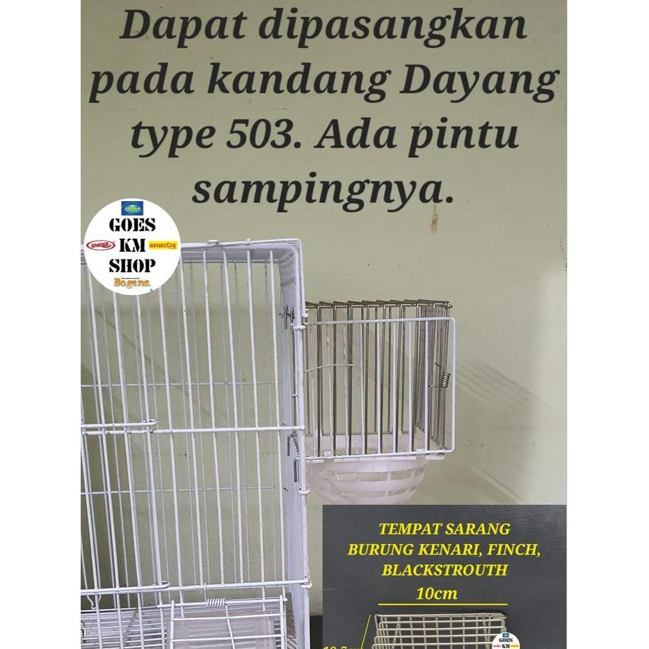 KOTAK TEMPAT SARANG BURUNG KENARI, FINCH, BLACKSTROUTH TYPE 503 DAYANG