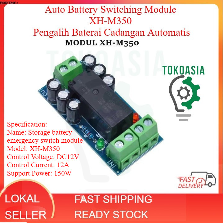 Modul Saklar Otomatis Baterai Cadangan XH-M350 12V 150A Arduino IoT