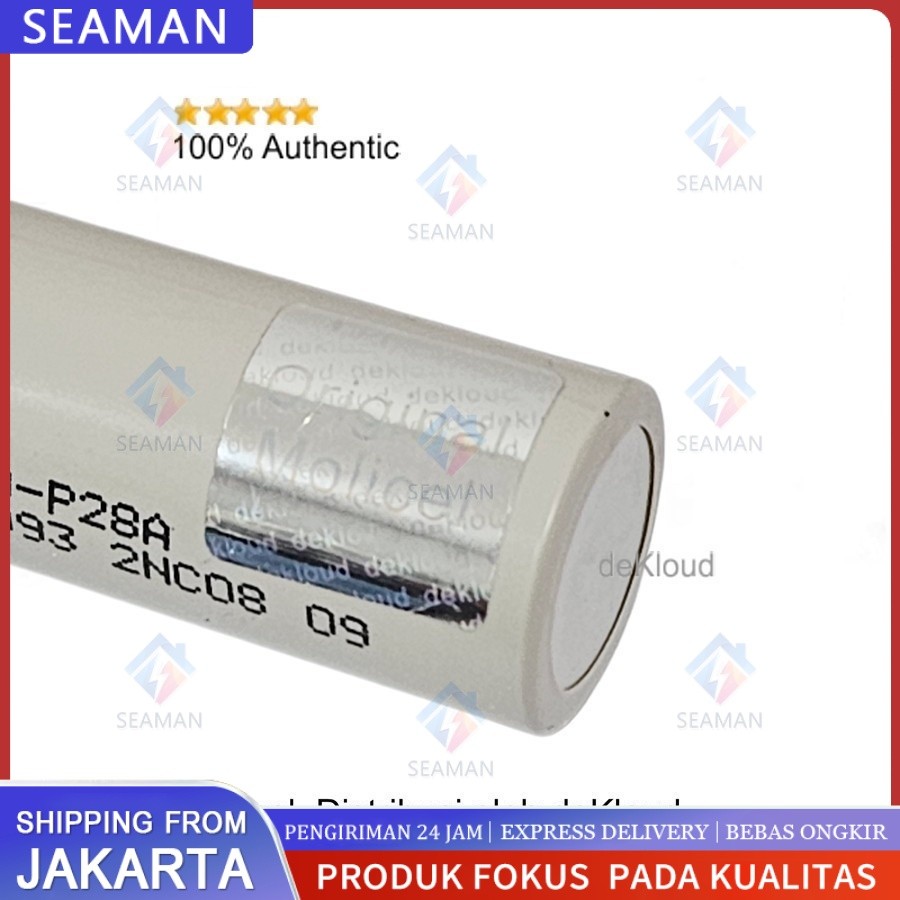 Authentic MOLICEL P28A 18650 Battery | baterai batre batere original