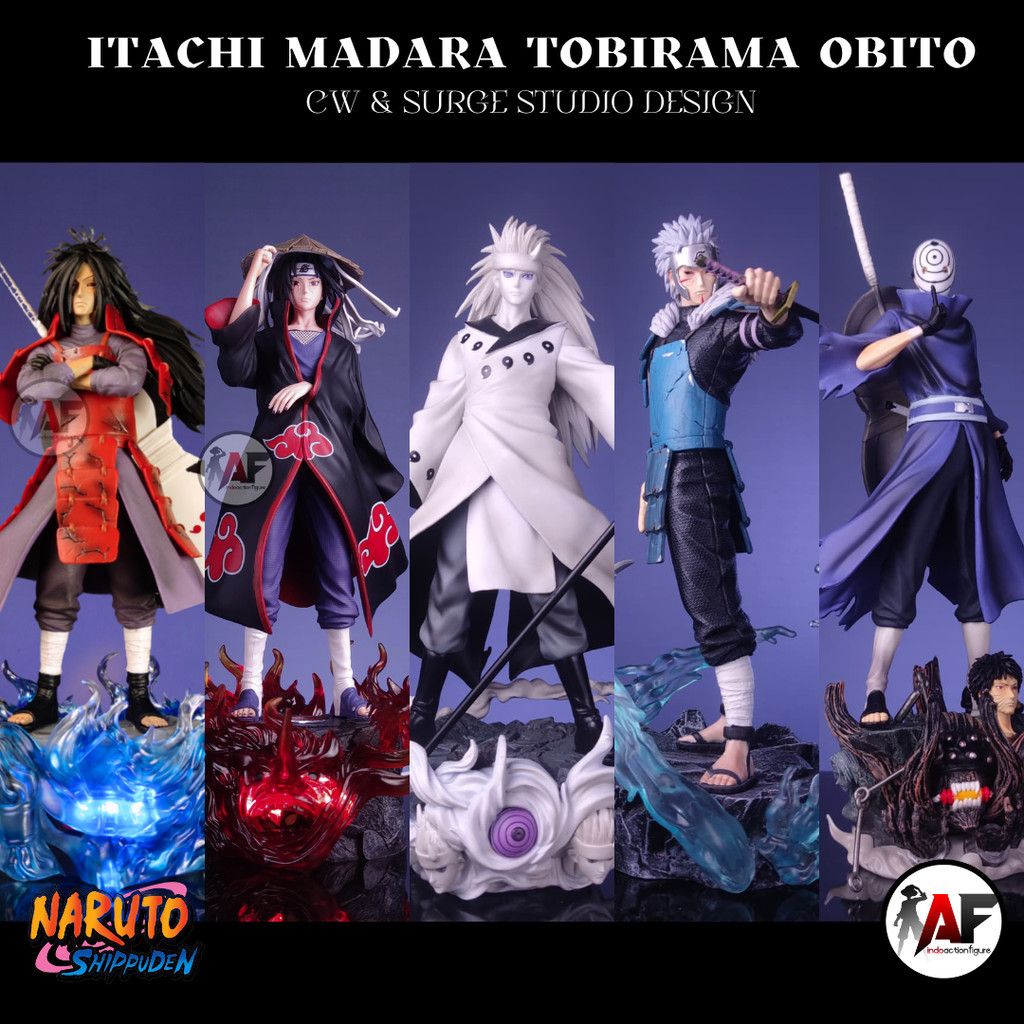 Action Figure Statue Naruto Uchiha Itachi , Uchiha Madara , Uchiha Obito, Tobirama Edo Tensei CW Sur