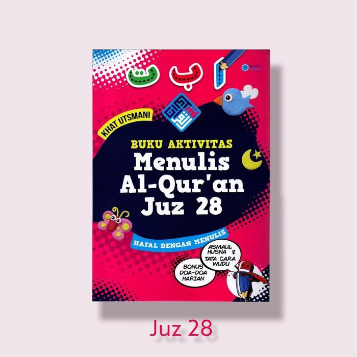 Buku menulis alquran untuk anak, buku belajar menulis Juz ama - juz 28
