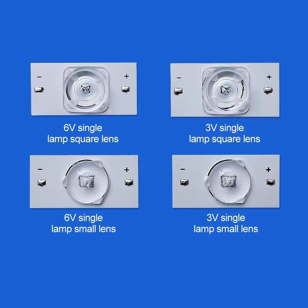 Manik-manik Lampu SMD 3V 6V dengan Filter Lensa Optik untuk Perbaikan TV LED 32-75 Inci dengan Kabel