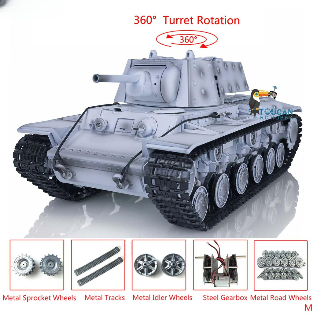 24G Heng Long 116 Snow 70 Soviet KV1 RTR RC Tank 3878 Metal Tracks Wheels Idler Gearbox Bearing BB S