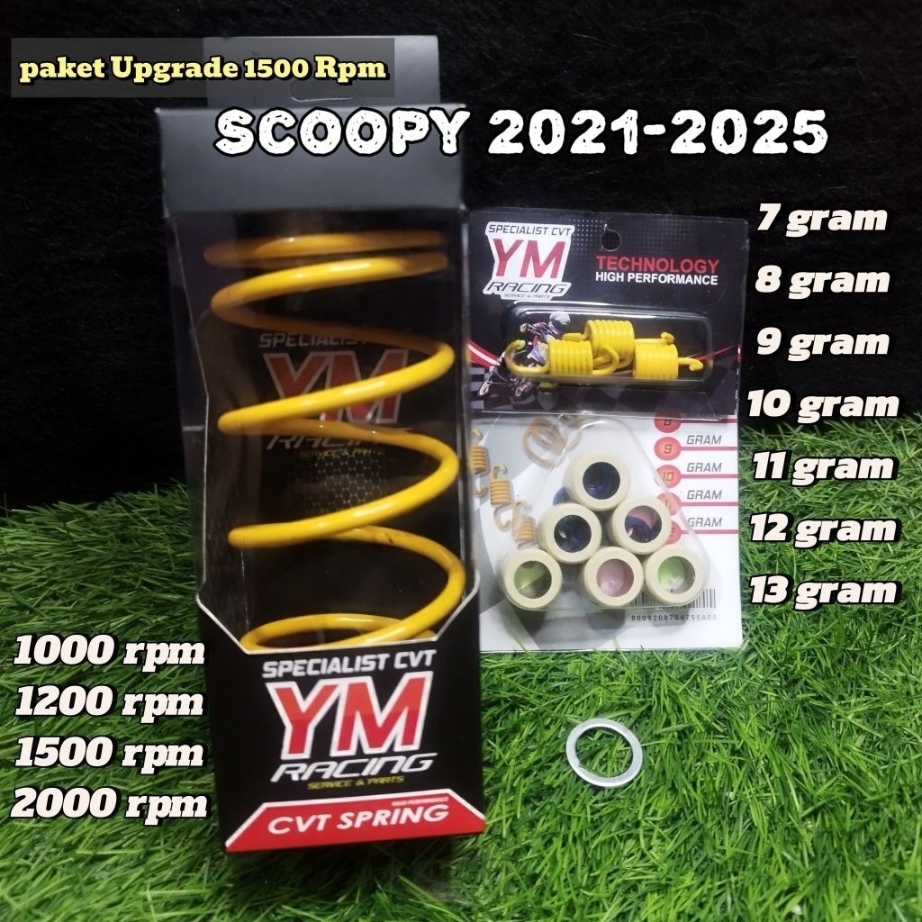 paket hemat ym racing Scoopy 2021 2022 2023 2024per cvt per sentri 1000rpm 1200 rpm 1500 rpm roller 