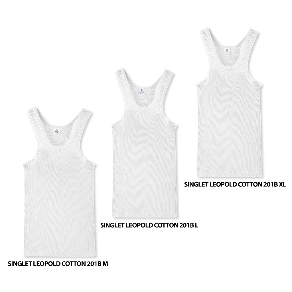 Singlet / Kaos Dalam Pria Dewasa katun merek Leopold 201