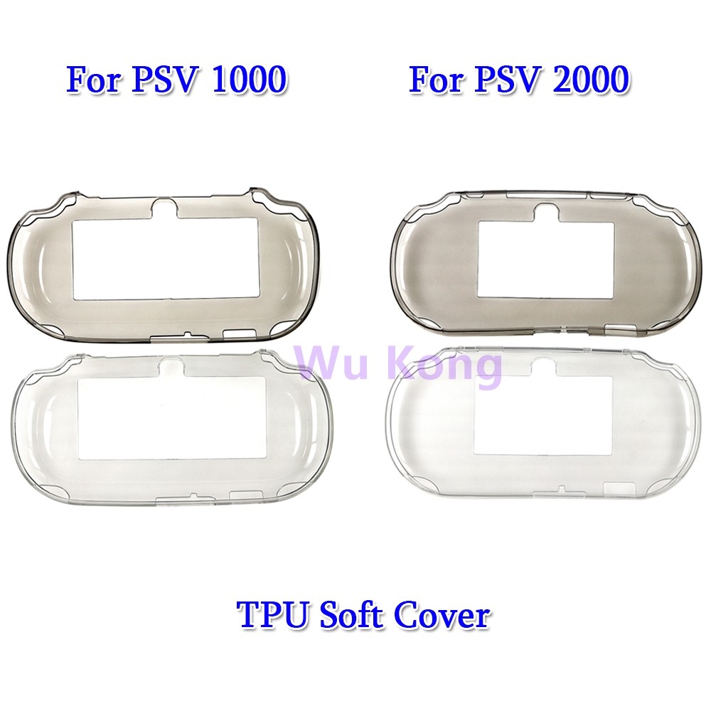 1PCS Clear TPU Protective Case for PS Vita PSV 1000 2000 Transparent Protection TPU Soft Cover For P