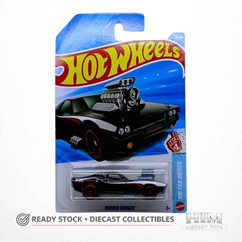 Hot Wheels Rodger Dodger Hitam - F 2026