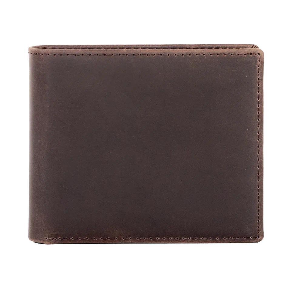 Men's Leather Wallet Cross-Border Trade Amazon Source Horizontal Three-Fold Wallet US Dollar Clip Fr