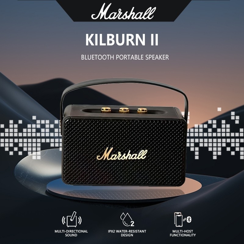 Marshall Kilburn II Bluetooth Portable Speaker Versi Mini Original 100% Waterproof Speaker Laptop