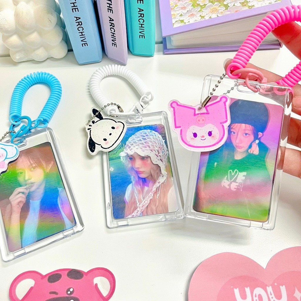 Id Card Holder Acrylic Id Card 2 sisi Tempat Kartu Id Card Member Name Tag Acrylic DIY