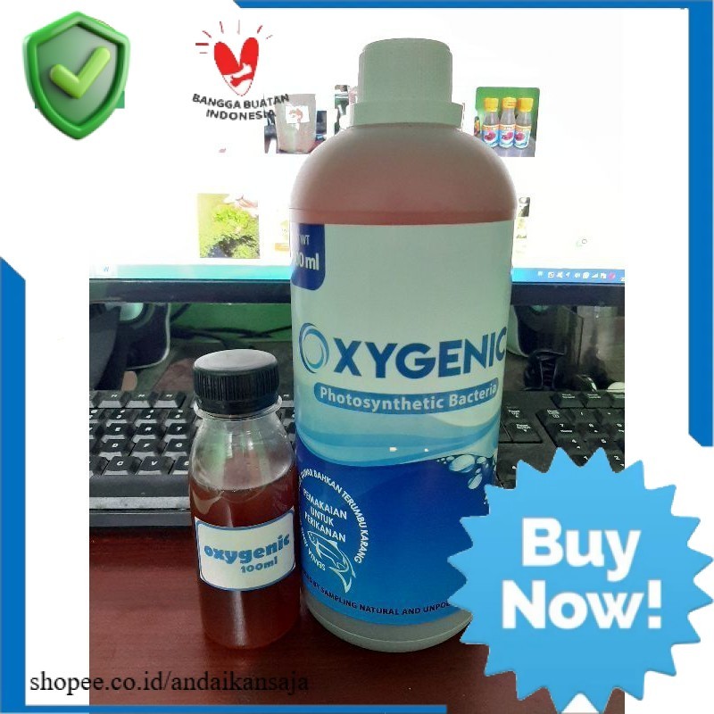 Bakteri starter untuk kolam ikan aquarium dan aquascape | Probiotik Oxygenic | REPACK 100ml / 250ml 