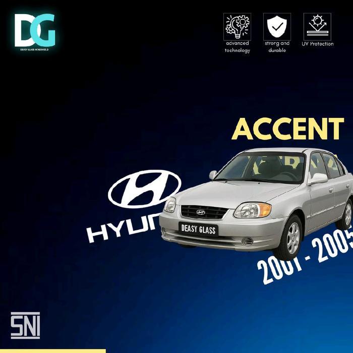 Kaca Belakang Hyundai Accent Verna 2001–2005 Sedan