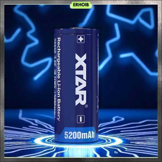 XTAR Baterai Rechargeable 26650 Li-Ion 3.6V 5200mAh 1 PCS