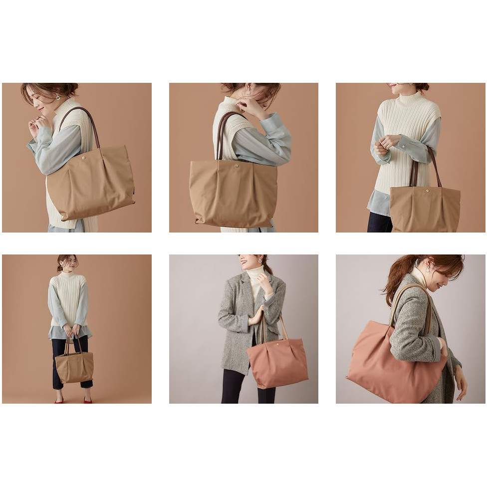Legato Largo LH-L0001Z Tote Bag, A4 Water Repellent, Shoulder Easy, Multiple Storage, Shoulder Easy,
