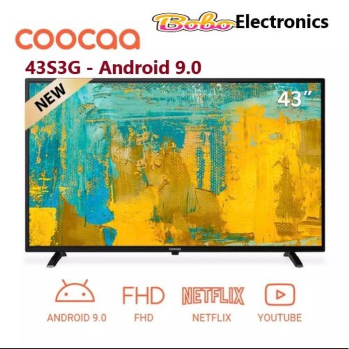 COOCAA LED TV 43S3G-43INCH SMART ANDROID TV YOUTUBE BLUETOOTH NETFLIX