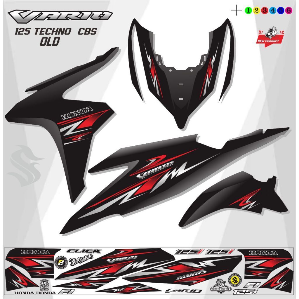 STRIPING VINIL / STRIPING VARIO TECHNO 125 / STRIPING POLET VARIO OLD 125