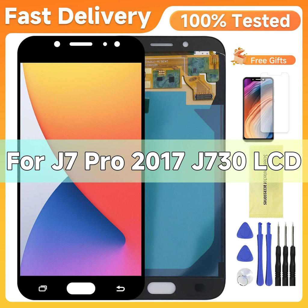 5.5" Ori / AMOLED / TFT For Samsung Galaxy J7 Pro LCD splay Tou Screen gitizer Assembly For SamsungJ