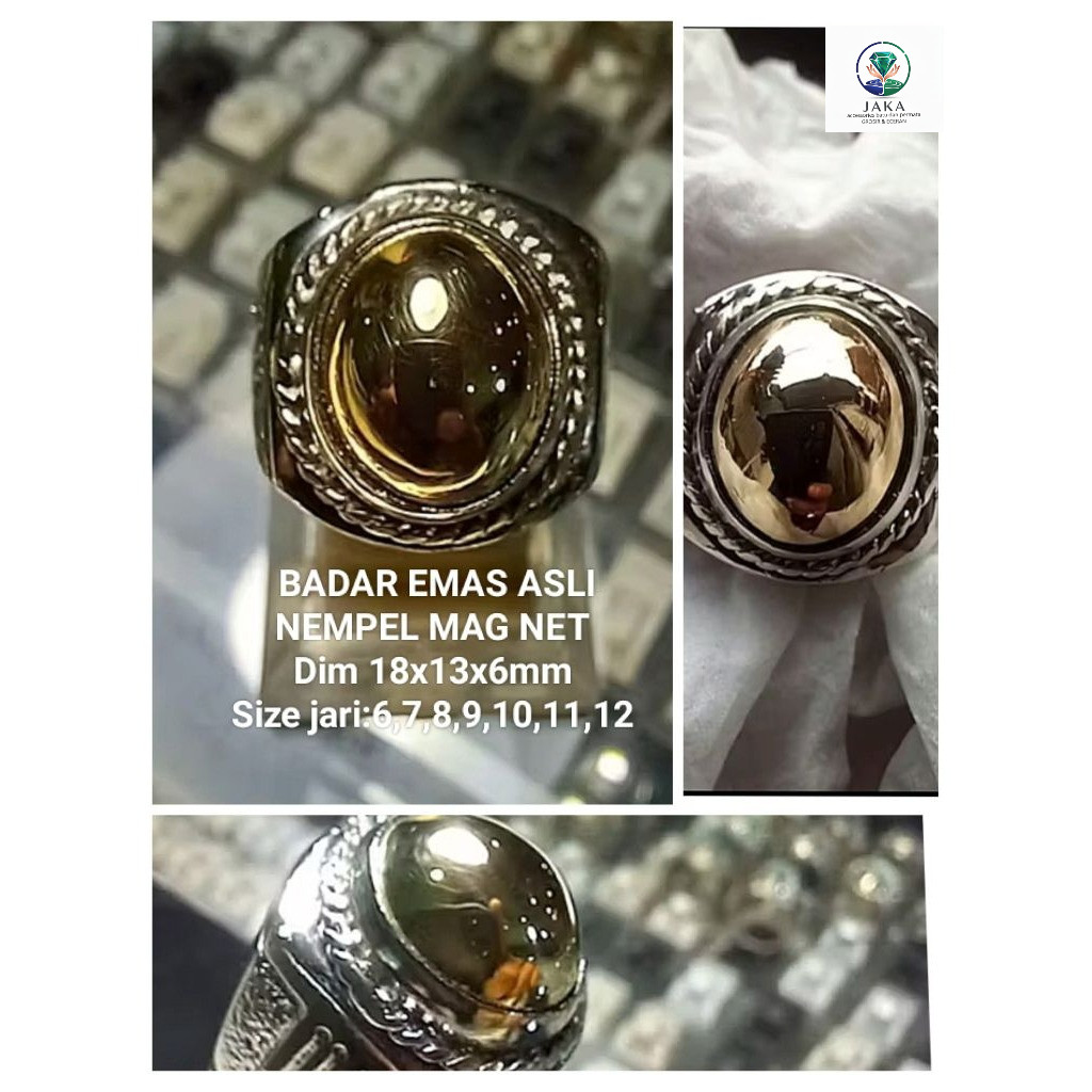 CINCIN BATU BADAR EMAS ASLI NATURAL 01