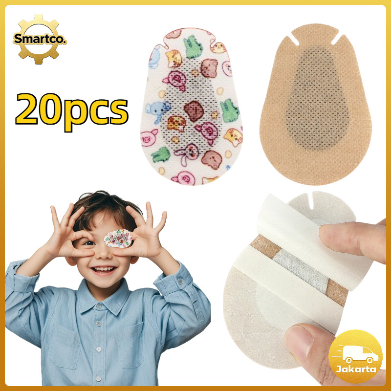 20PCS Eyes Patch Penutup Mata Malas Anak Orthoptic Eye Patch Terapi Mata Anak Anak Orthoptic Eye Pat