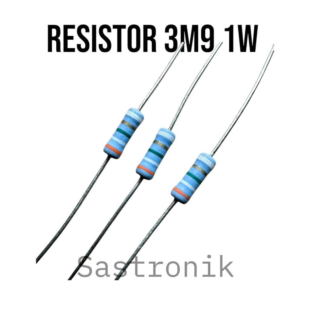 resistor 3m9 1w 3.9M japan bodi kecil ready