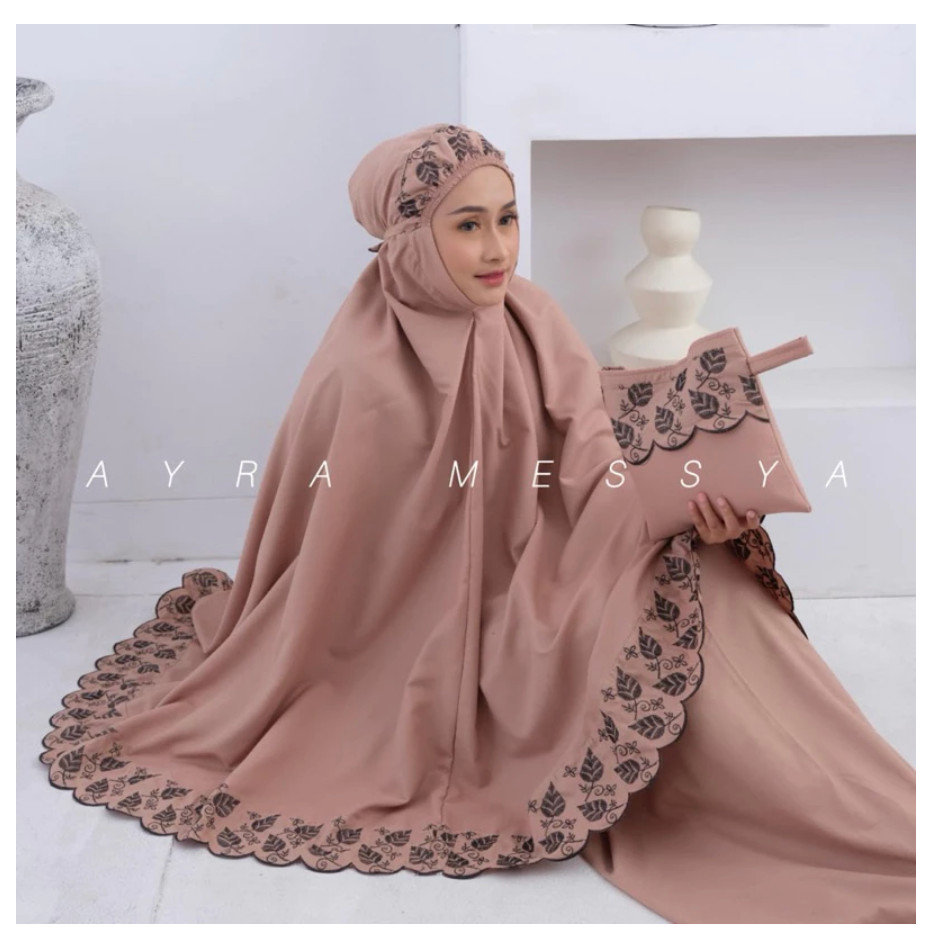 Mukena Dewasa Khadijah Mukenah Khadijah Bordir Daun Cantik