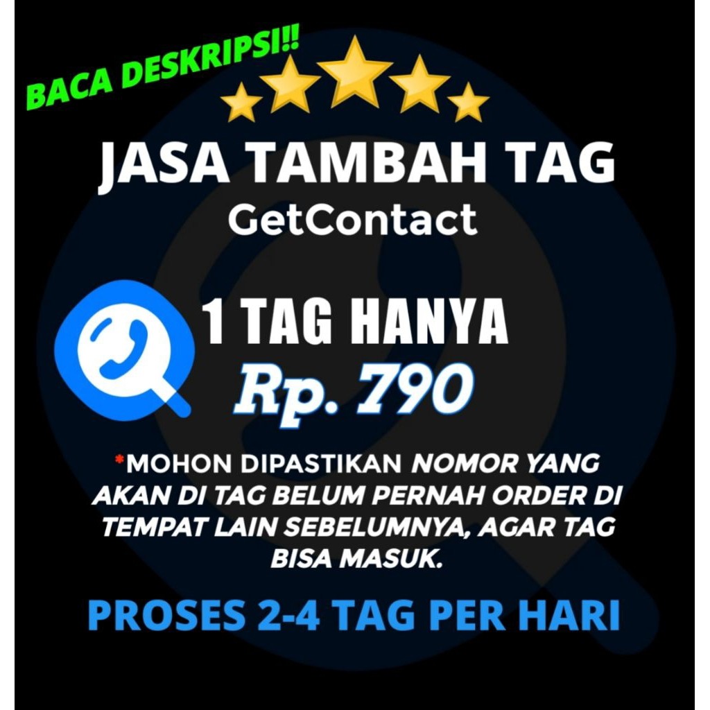 JASA TAMBAH TAG GETCONTACT terbaik no 1 TRUSTED TRUSTED