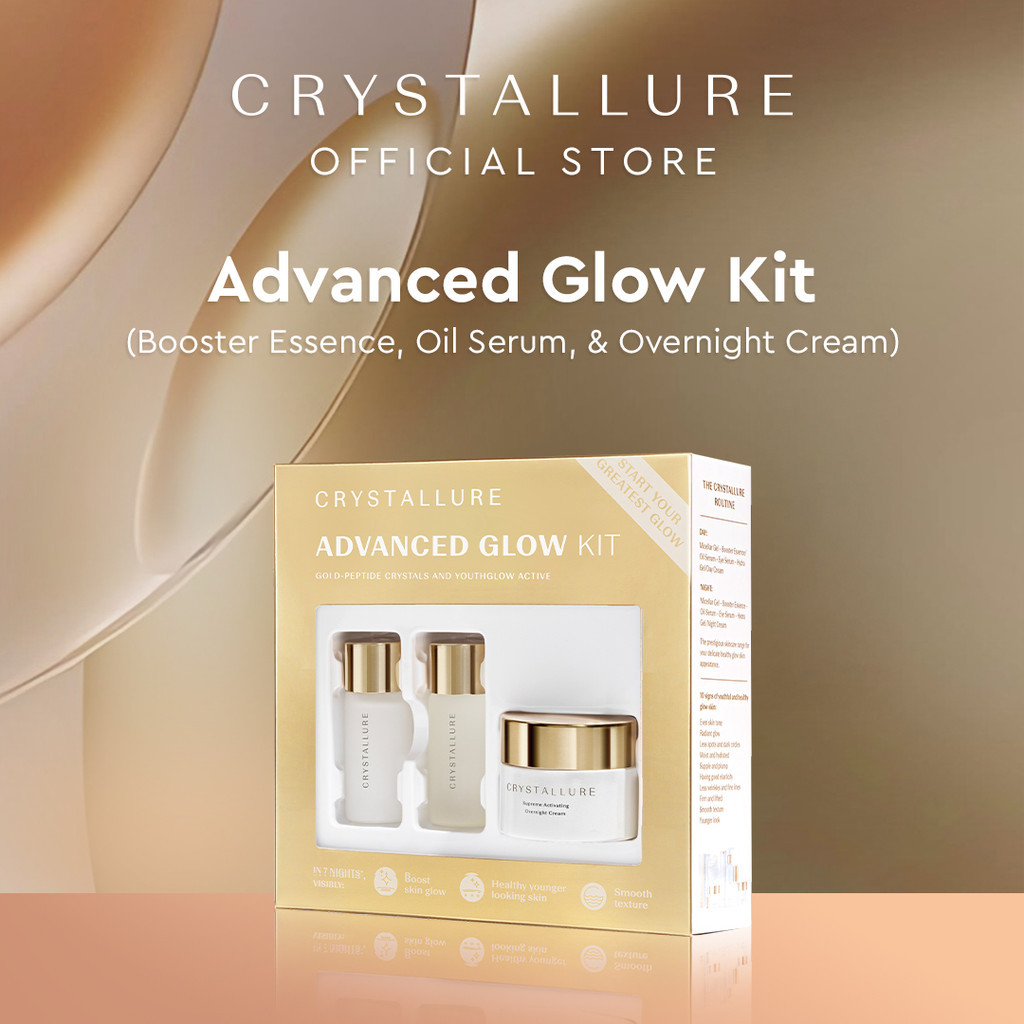 Crystallure Advanced Glow Kit (Produk antiaging untuk kulit  glowing)