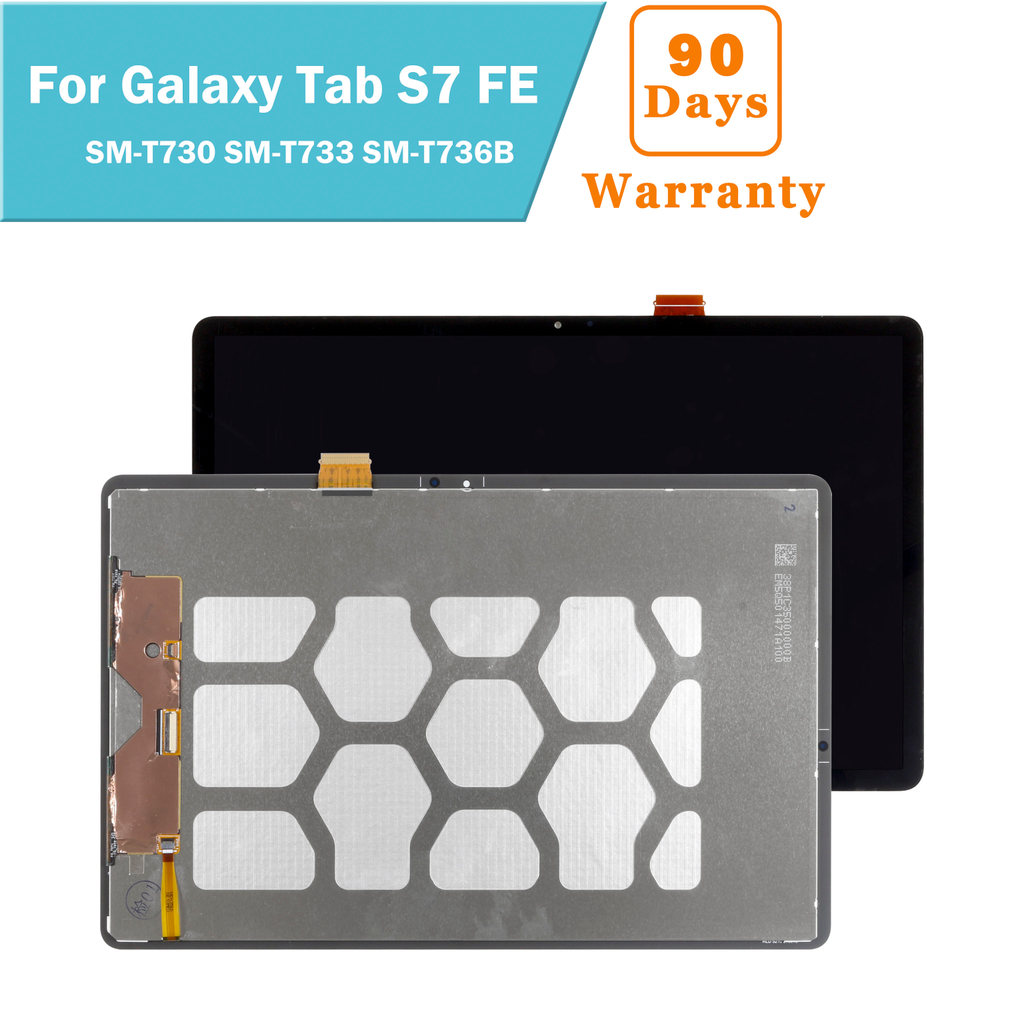 12.4 Ines For Samsung Galaxy Tab S7 FE T730 T733 T736B SM-T730 SM-T733 SM-T736B LCD Display Tou Scre