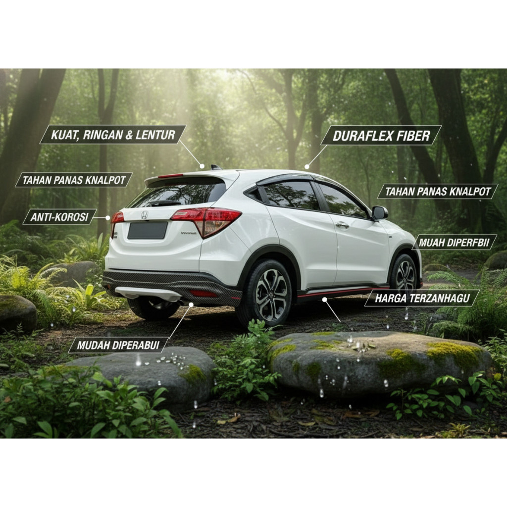 bodikit bodykit honda hrv 2019 2020 2021 bodykit honda hrv facelite