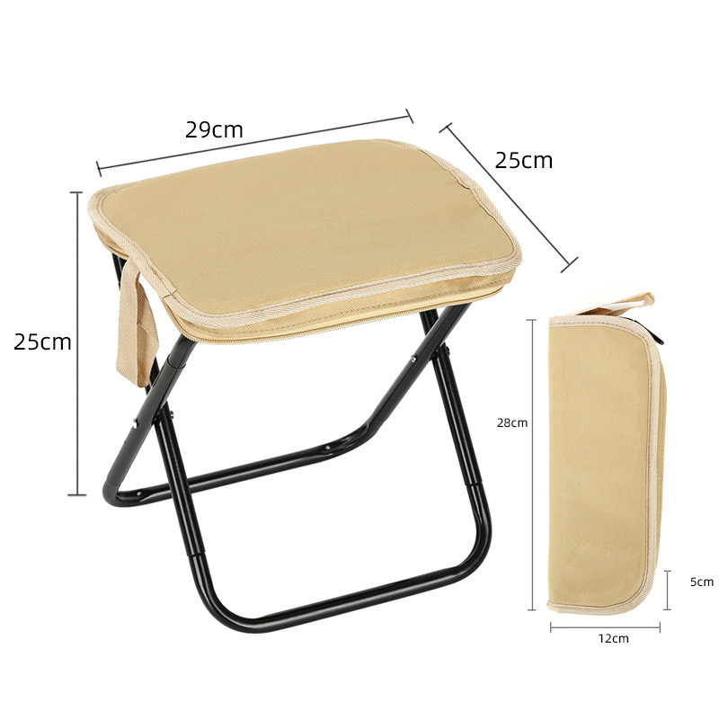 Folding Chair Stool Portable Lightweight Folding Chair Outdoor Fishing Camping Beach Folding Stool