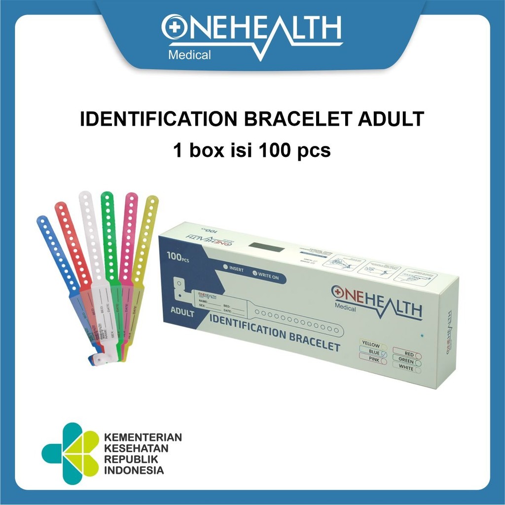 Onehealth ID Band Dewasa Gelang Identitas Pasien - Box