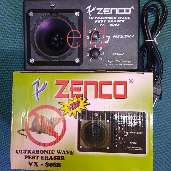 zenco pengusir tikus ultrasonic wave pest eraser vx 8088 - zenco aja