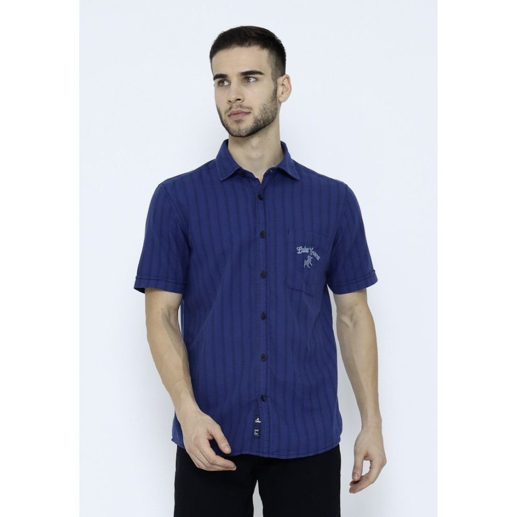 Lois Kemeja Lengan Pendek Denim KLS549D