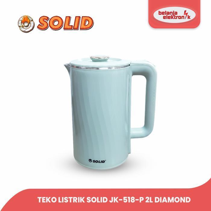 SOLID Teko Air Kettle Listrik 2 Liter Stainless SS 304 Diamond