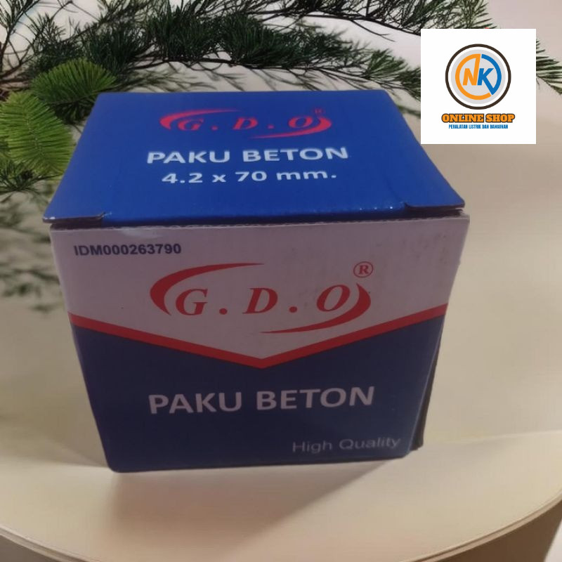 NK_ONLINESHOP MENJUAL PAKU BETON HITAM GDO - PAKU BETON GDO 7CM 1 DUS