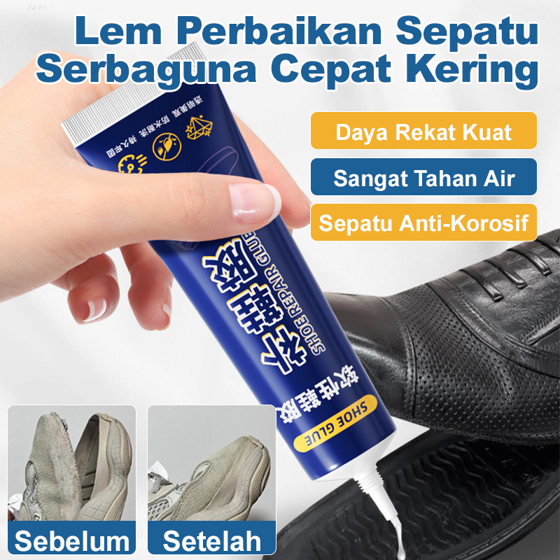 Cepat Kering & Tahan Air Lem Perekat Sepatu Serbaguna - Lem Sepatu Tahan Air/Perbaiki Sepatu Rusak/L
