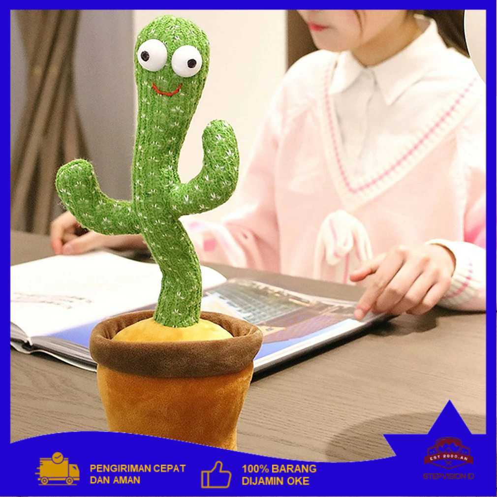 Yokibo Mainan Anak Dancing Cactus Plush Children Toy - N436 Bayar Ditempat | Berkualitas | Original 