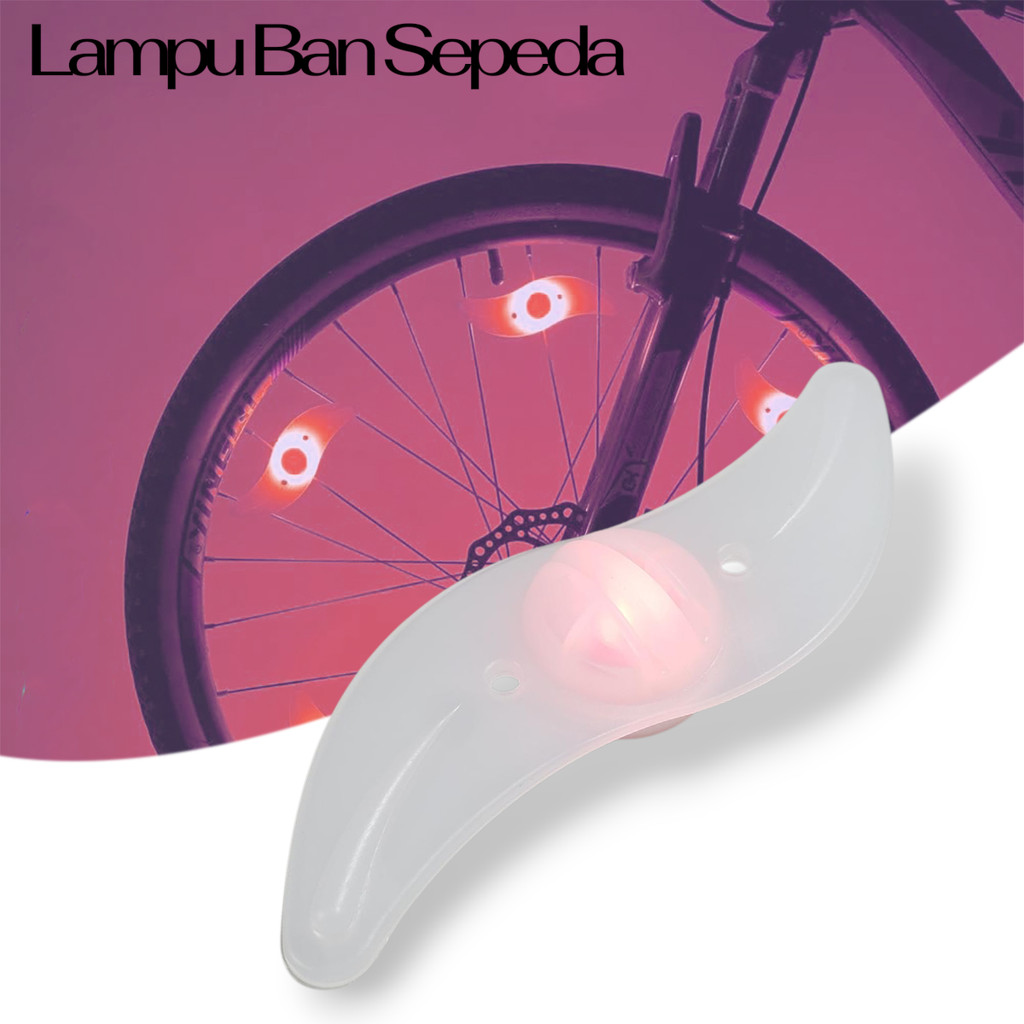 Lampu Velg Ban Sepeda LED Bicycle Wheel Light Waterproof 1PCS - Lampu Sepeda Nyala Warna-warni - LED