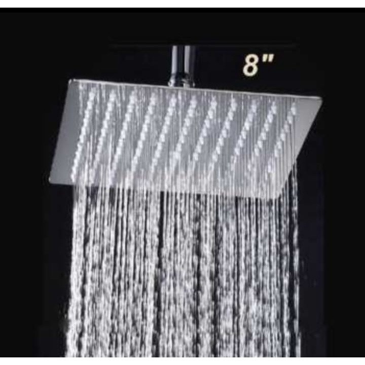 SHOWER MANDI SHOWER RAIN SHOWER HUJAN RAIN SHOWER IMPORT - 8 inchi
