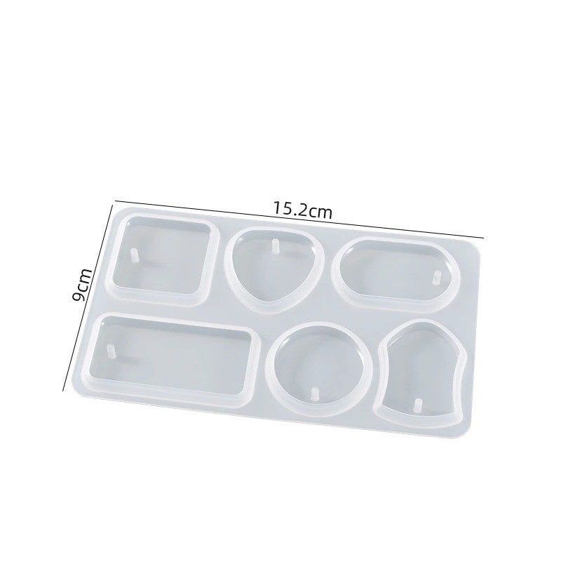 Cetakan Resin Silikon Gantungan Kunci/ Cetakan  Resin Liontin Kalung