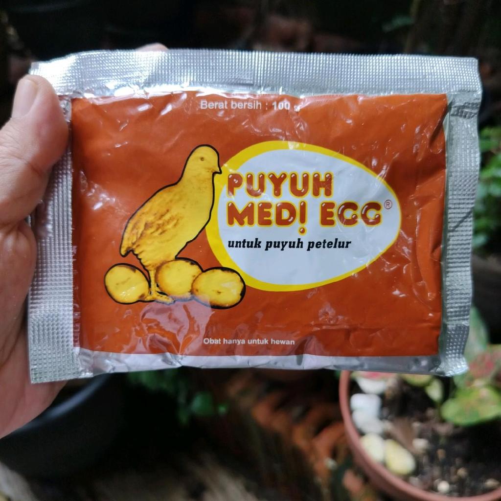 MEDI EGG PUYUH 100 Gram Vitamin Puyuh Petelur Vitamin Burung Puyuh